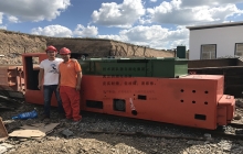 貴州CTY12噸鋰電蓄電池電機車現場視頻