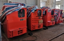 山西10噸湘潭架線式電機車發往國外