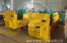 山西礦用10噸架線式湘潭電機車發往國外