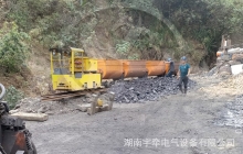 廣西2.5噸防爆湘潭電機車海外煤礦運行視頻